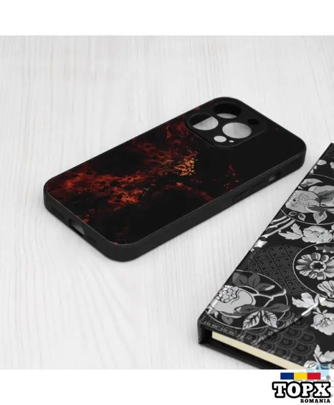 Husa Glaze Series Apple iPhone 15 Pro Red Nebula