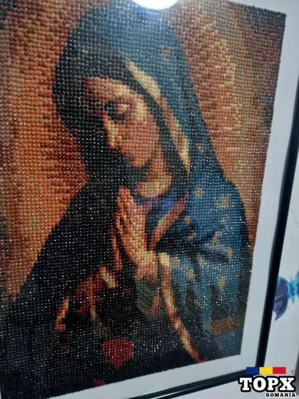 Pictura cu diamante rotunde 5D cub Feciara Maria - 1