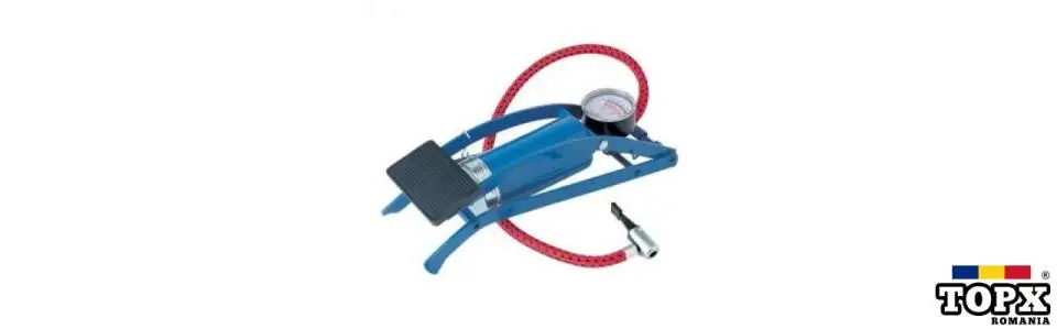 Pompa de picior cu manometru si cablu