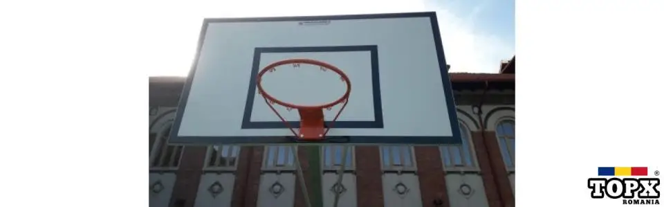 Panou baschet 180x105 cm, exterior cu inel si plasa