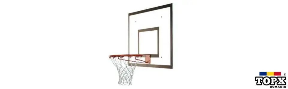 Panou baschet 120x90 cm, exterior, cu inel si plasa