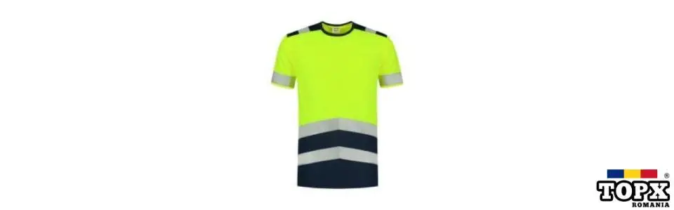 Tricou unisex High-Visibility bicolor