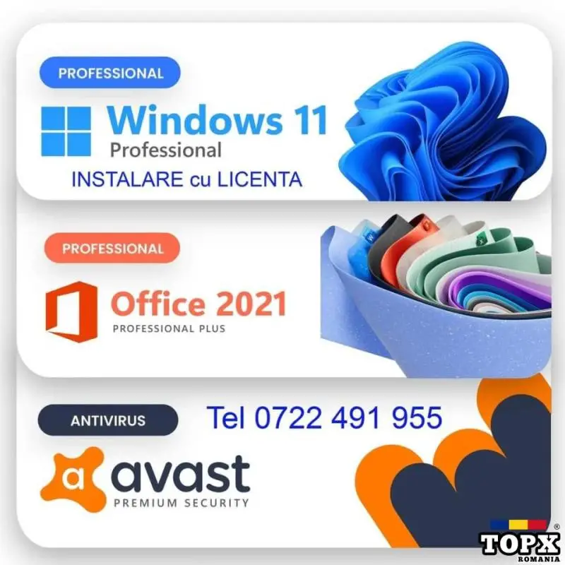 Instalare WINDOWS 11*10 Imprimanta OFFICE 21 la domiciliul clientului