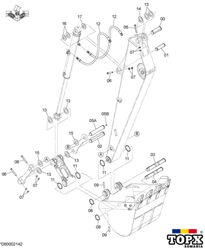 Bucsa , bolt , kit garnituri cilindru Caterpillar