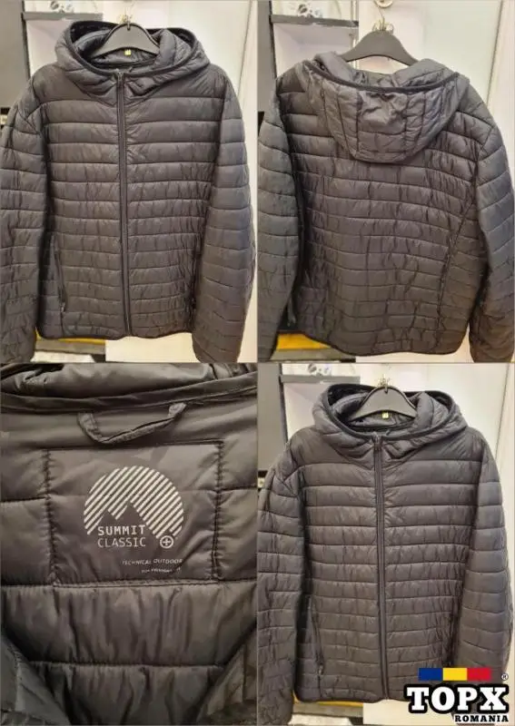 Geacă C&A, mărime XL, culoare negru.