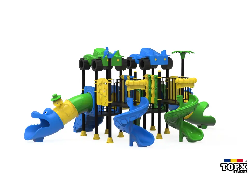 Echipamente pentru terenuri de joaca in aer liber / complex de joaca exterior