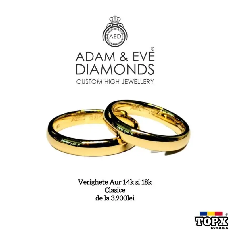 Verighete Model Clasic Aur 14k si 18k