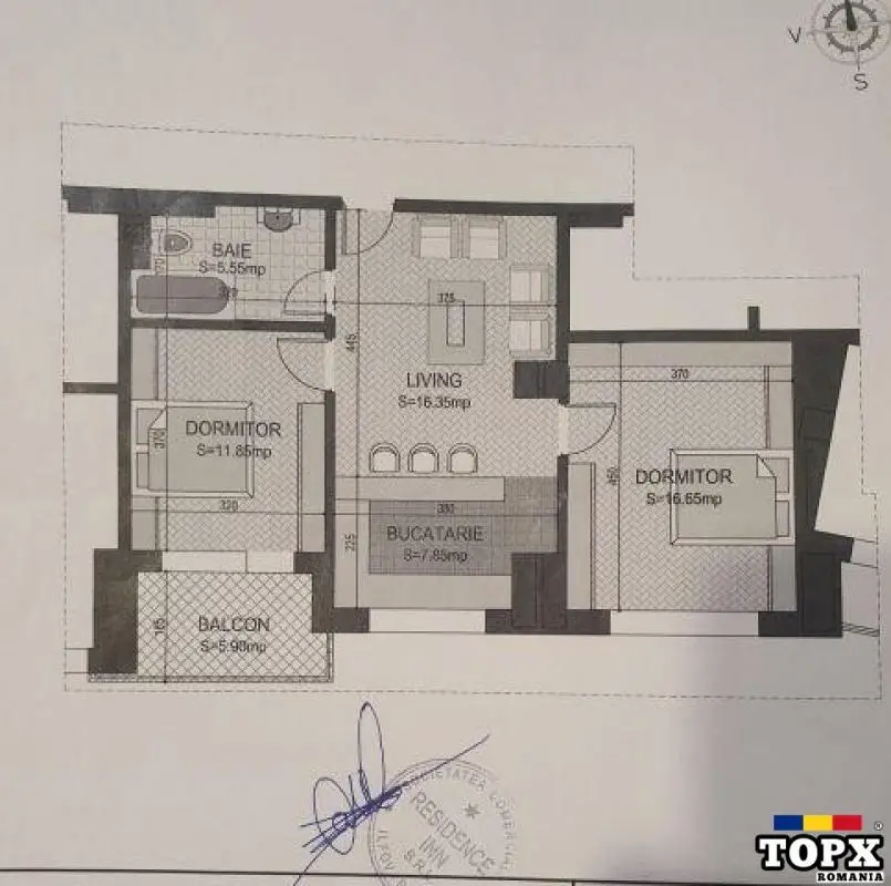 Apartament 3 camere, decomandat, 70mp, Nerva Traian, 235.000euro - 16