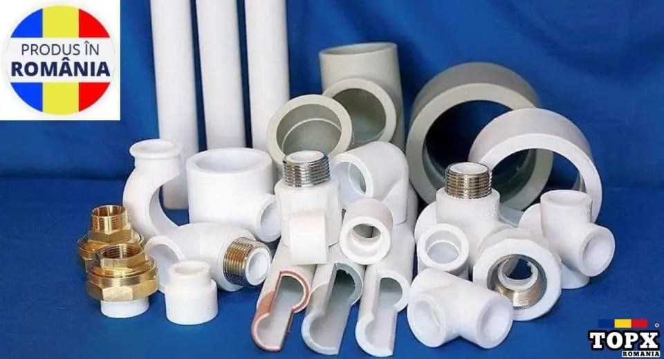Tevi si fitinguri PPR alb si gri