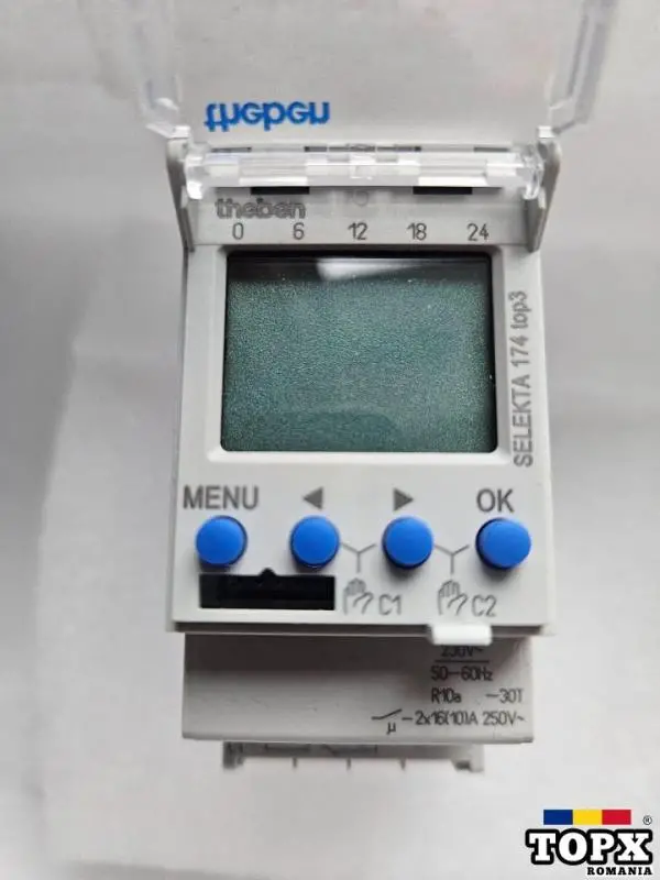 Ceas programabil cronometru digital  geocrepuscul Theben SELEKTA 174 Top3