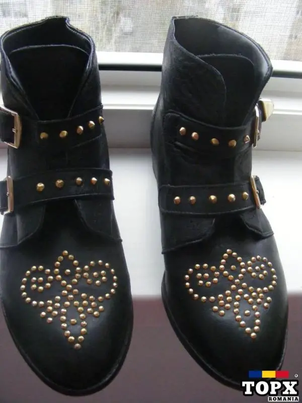 Ghete , botine - Stradivarius , cu tinte