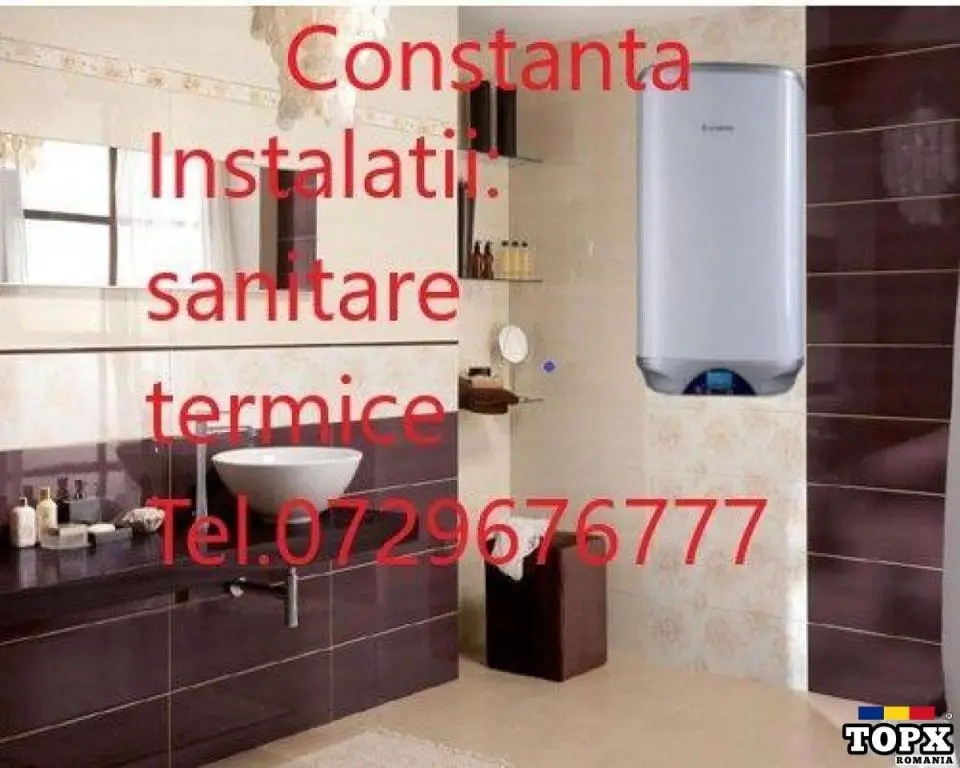 Instalații - Sanitare și Termice - Montaj instalații noi,nu reparații