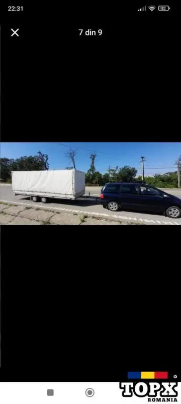 Vand remorca 2T  615cm /205cm util