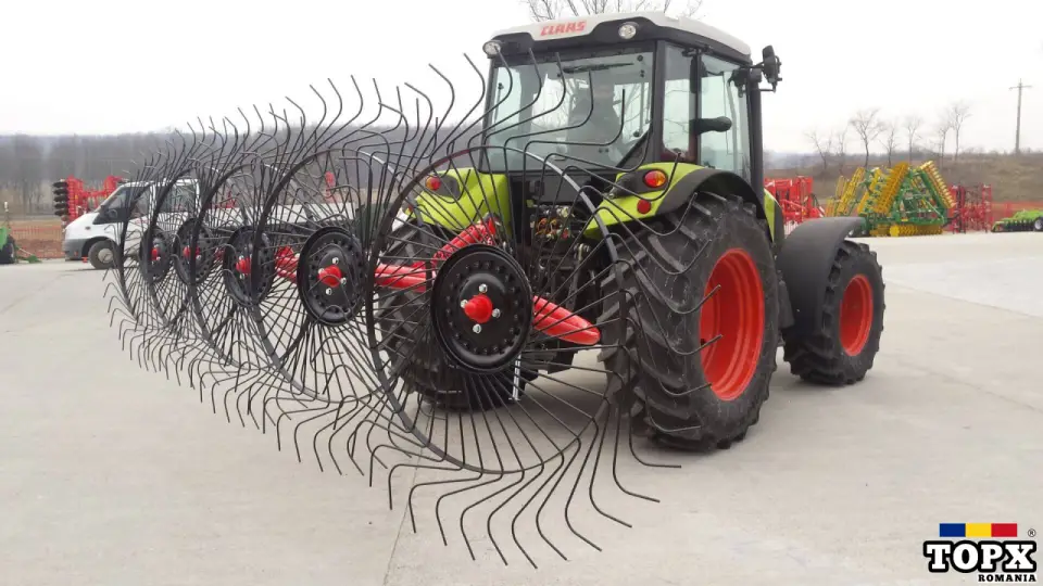 Greblă de adunat fân cu 5 rotoare - 2