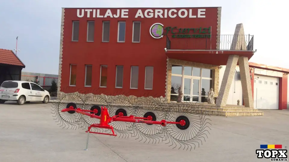 Greblă de adunat fân cu 5 rotoare - 7