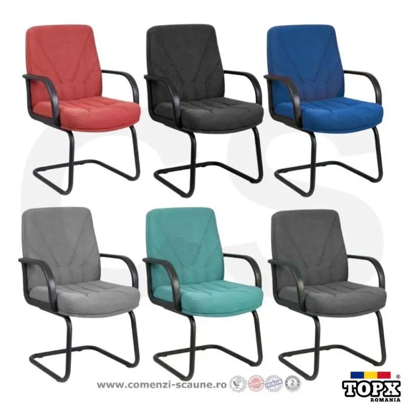Scaune de conferință 5550/S pe stofă diverse culori - 4