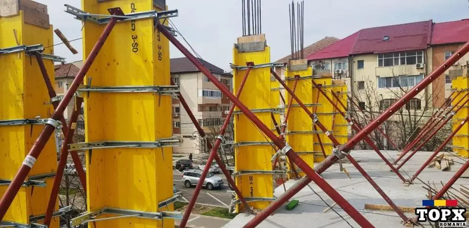 Cravate reglabile pentru stalpi 15/45 cm, coltare zincate stalp - 2