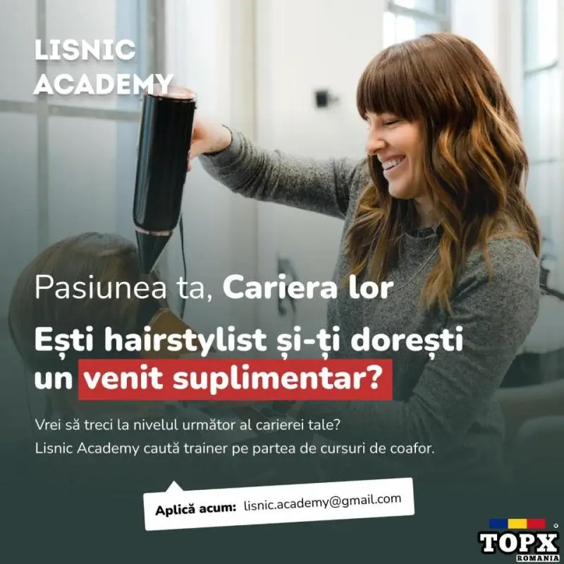 Cautam trainer pentru cursul de coafor!