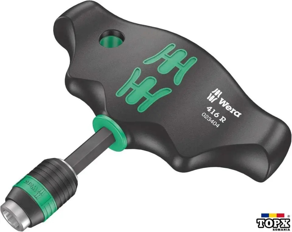 Wera KK400-Set profesional 17 pcs,surubelnita maner T,biti lungi,sigilat - 7