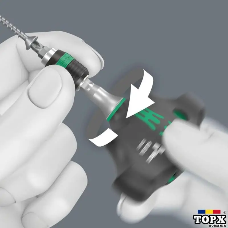 Wera KK400-Set profesional 17 pcs,surubelnita maner T,biti lungi,sigilat - 23