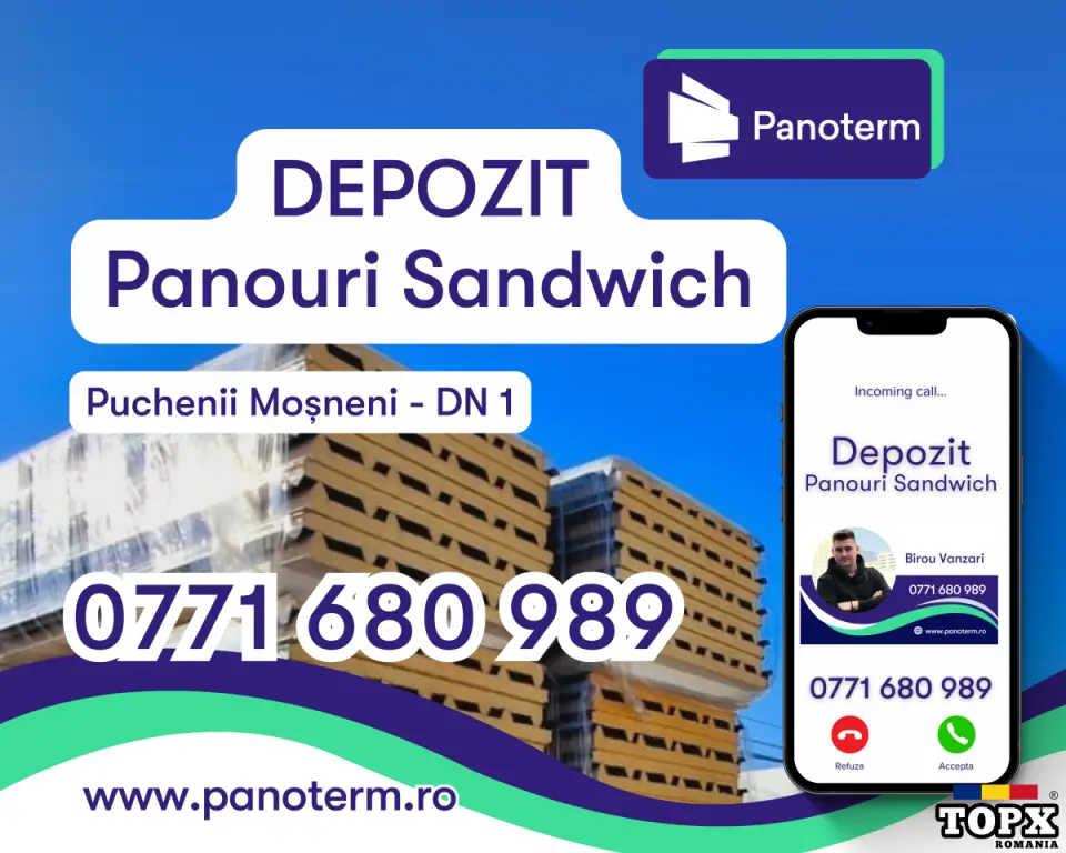 Panouri Sandwich Perete si  Acoperis - Preturi avantajoase