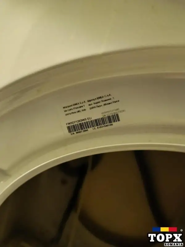 Vand piese masina de spalat rufe slim Whirlpool 7 kg model FWSD