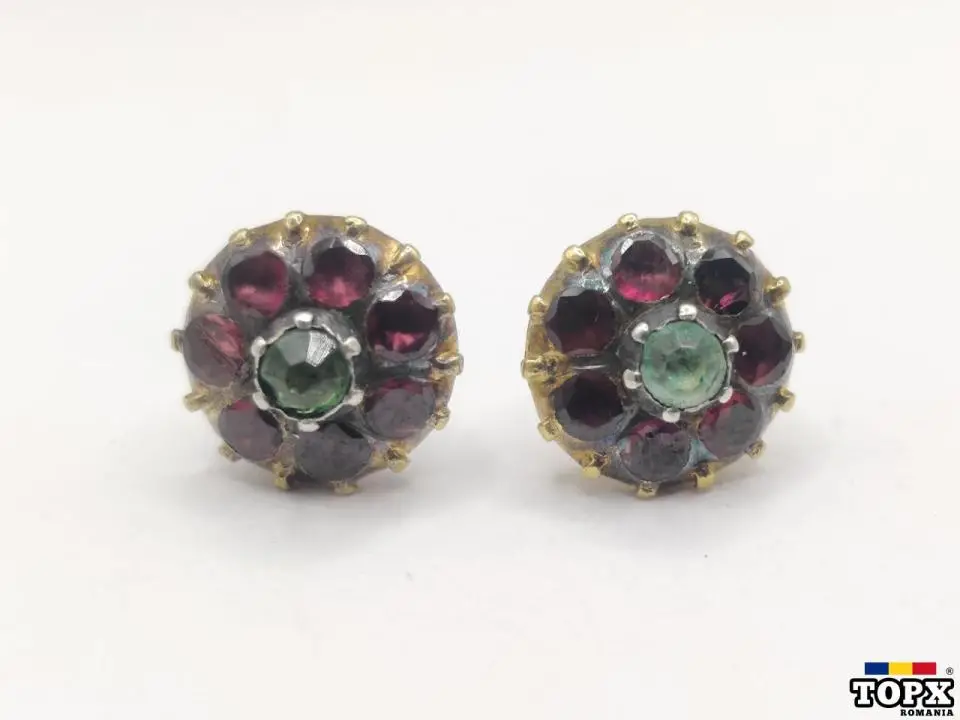 Cercei din Aur de 18K cu Ametist Mov