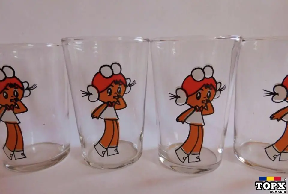 Caut pahare romanesti din sticla cu Mihaela - 3