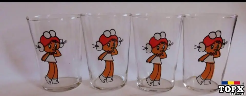 Caut pahare romanesti din sticla cu Mihaela - 4