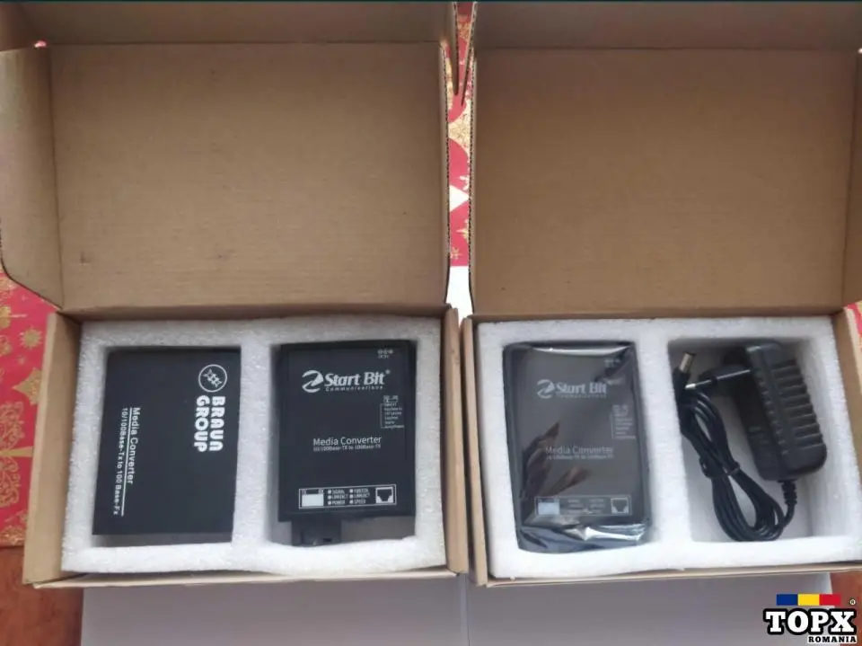 Media Convertor Fibra Optica 155Mbps XTR101-Tx1310/ Rx1550nm-25KM WDM - 2