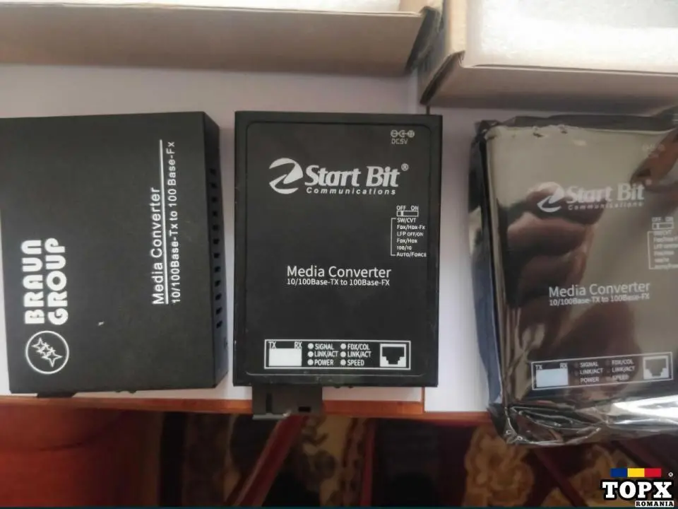 Media Convertor Fibra Optica 155Mbps XTR101-Tx1310/ Rx1550nm-25KM WDM - 3