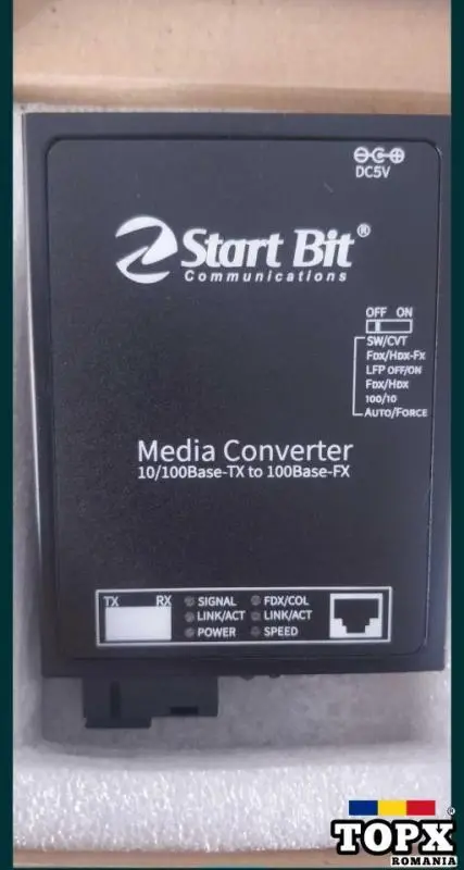 Media Convertor Fibra Optica 155Mbps XTR101-Tx1310/ Rx1550nm-25KM WDM - 4