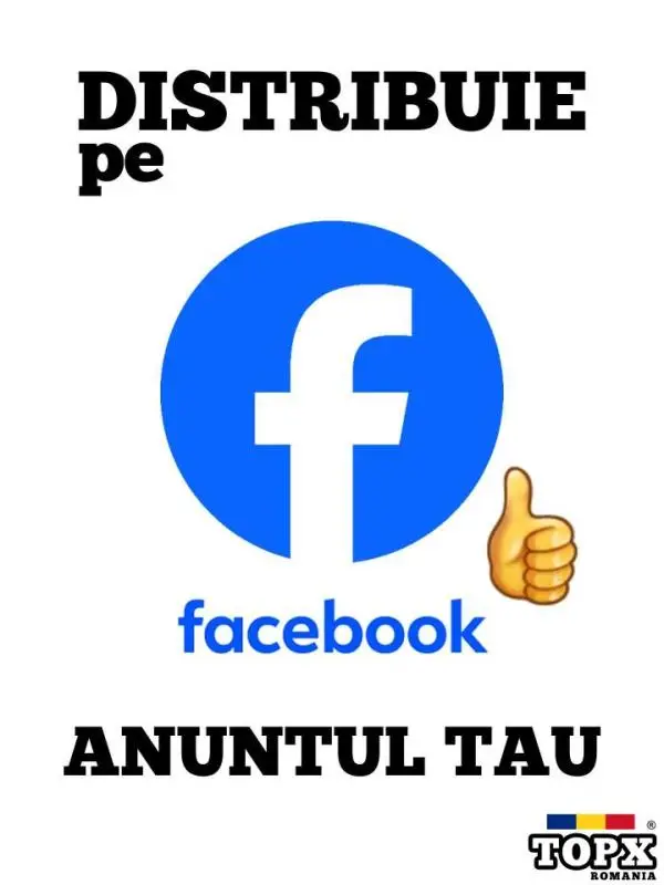 Distribuie pe FACEBOOK Anuntul Tau