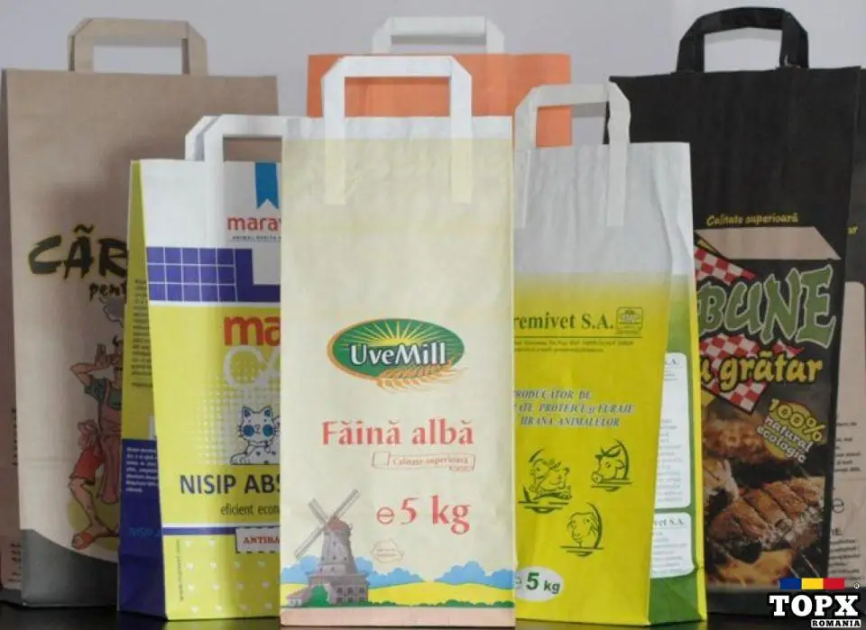 Pungi si saci de hartie alba si natur cu 1-3 straturi, imprimare 1-4 culori - 3