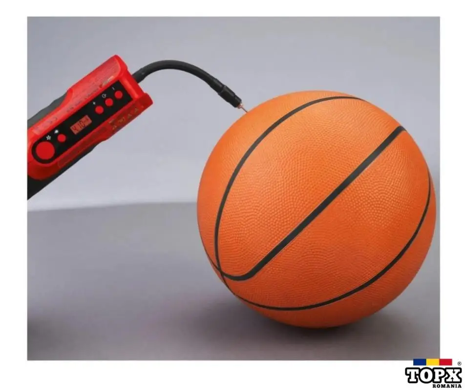 Compresor portabil cu acumulator si lanterna - NOU - 3