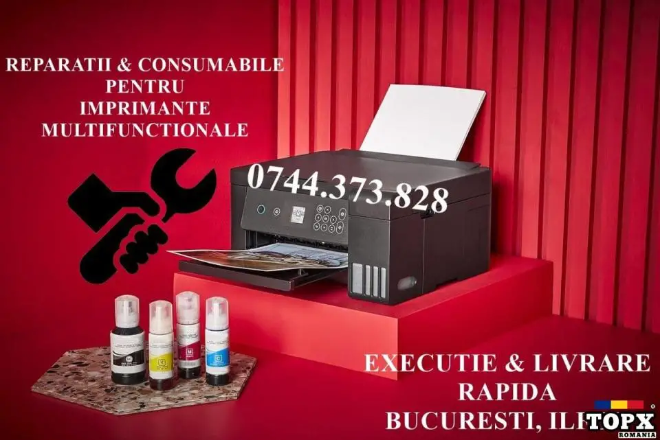 Reparatii imprimante, reincarcare cartuse rapid in Bucuresti si Ilfov.