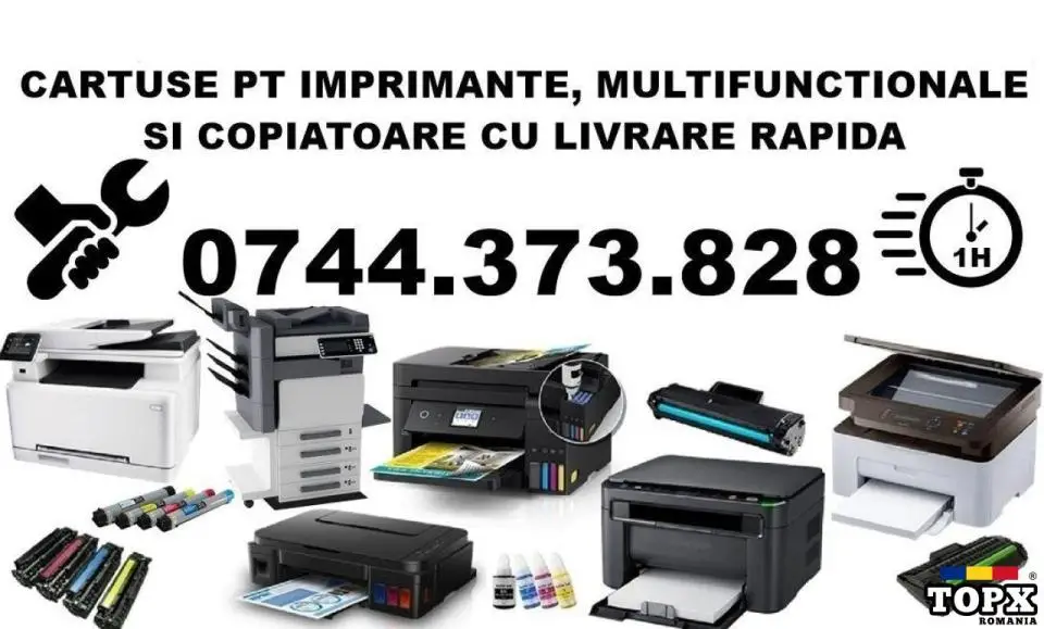 Rapid cartuse imprimante, B2B multifunctionale, copiatoare in Bucuresti Ilfov !