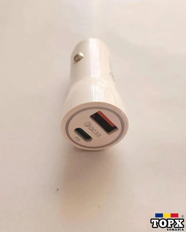 Incarcator auto Quick charge, 1x USB QC3.0 18W si 1x PD 20W - NOU
