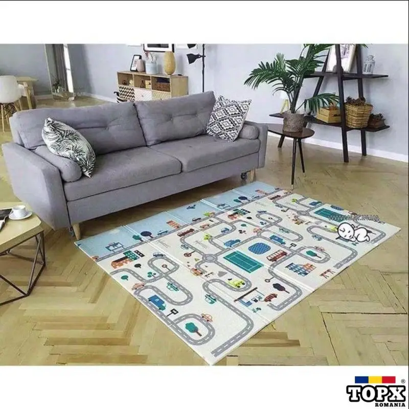 Covoraș de Joacă 2 Fețe pentru copii – Moale și Ușor de Curățat