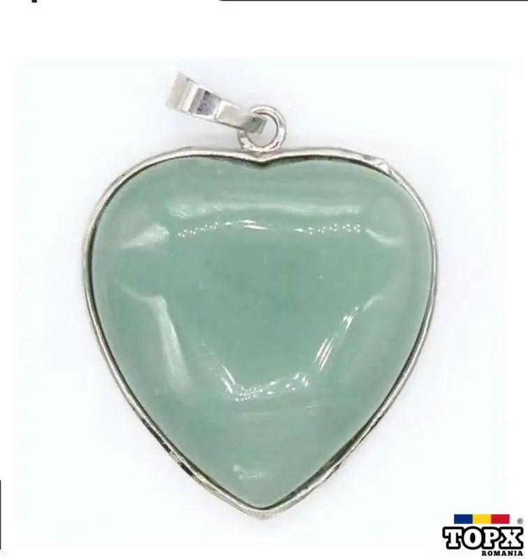 Pandantiv aventurin inima