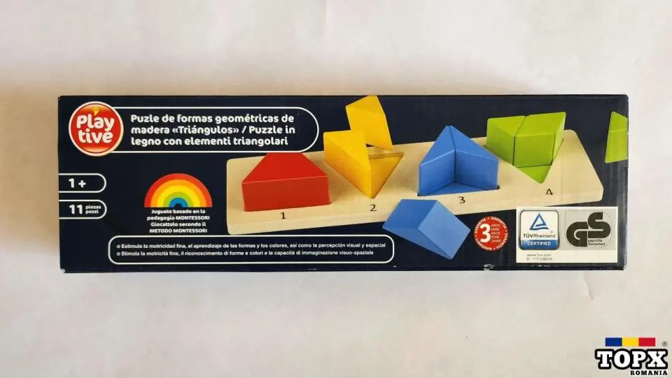 Cuburi din lemn, pentru numarat, multicolor - SIGILAT