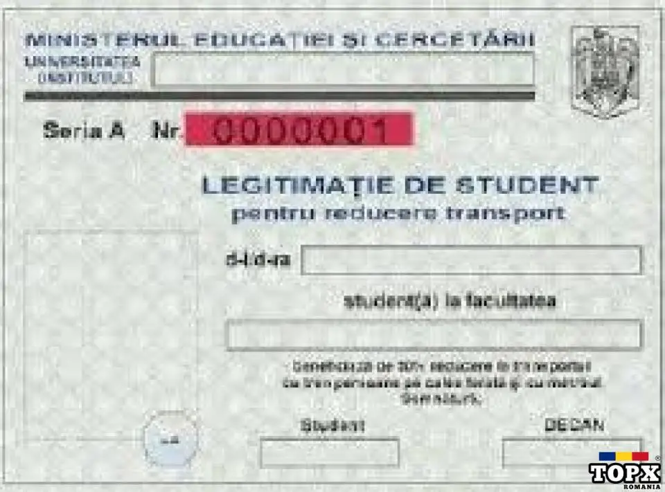 Legitimație student pierdută