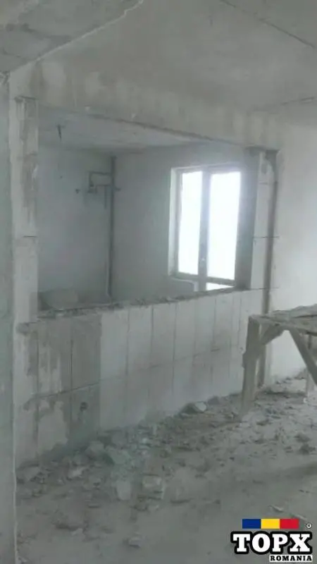 Taiere pereti beton, executie goluri de scara, usi, ferestre