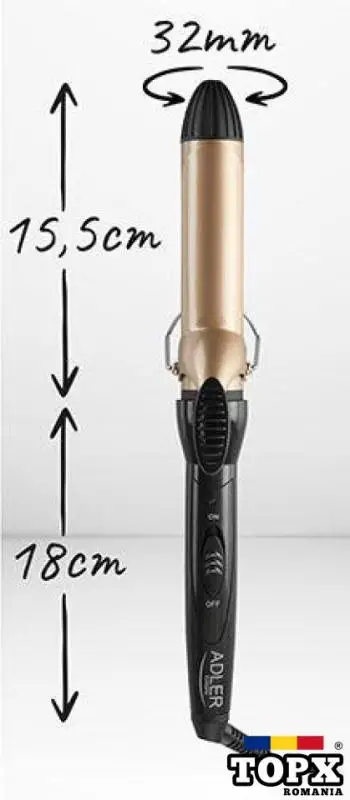 Ondulator de par Adler AD 2112 - 32mm - NOU