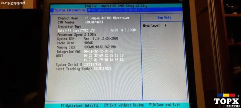 Sistem PC brand HP dx2300 E6420 2.2GHz, 4GB RAM, 512GB HDD