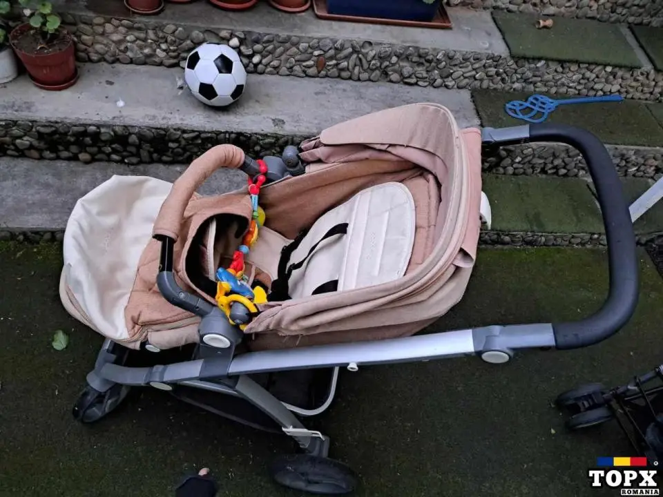 Carucior transformabil 2 in 1 COCCOLLE Sereno maro