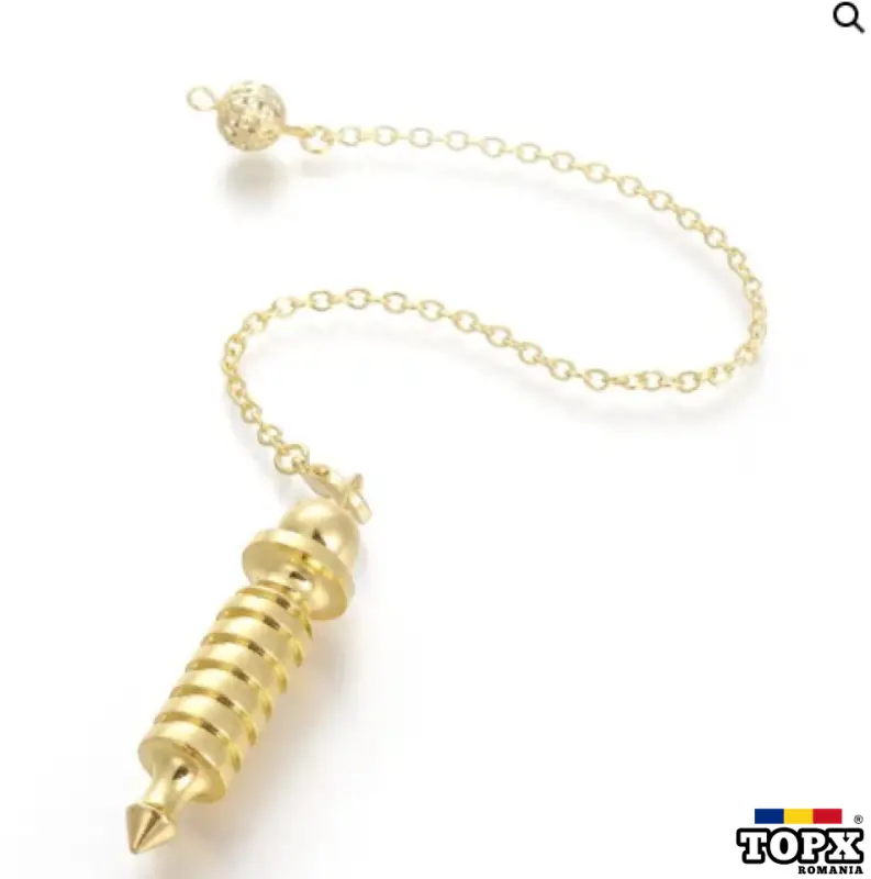 Pendul metalic auriu