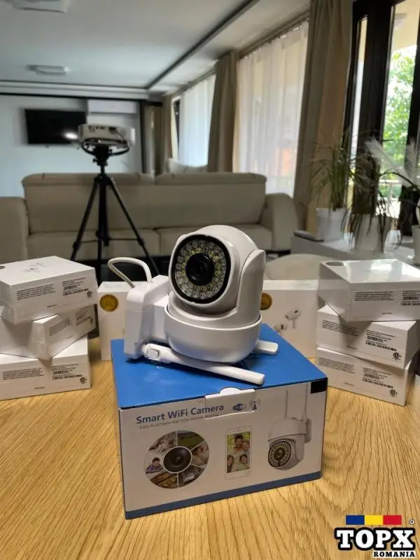 Camera supraveghere smart + nightvision+aplicatie telefon+leduri