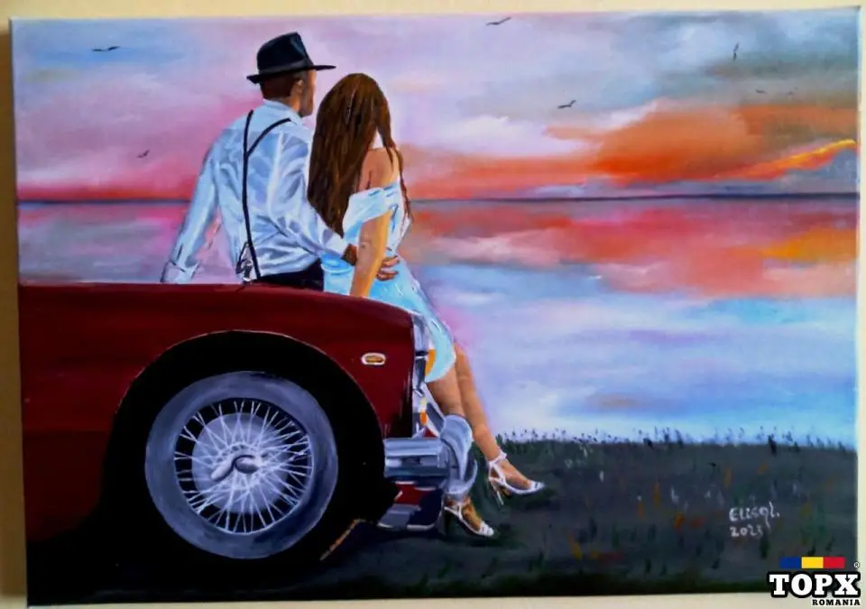 Tabloul "Iubire, melancolie, speranta", pictura in ulei pe panza