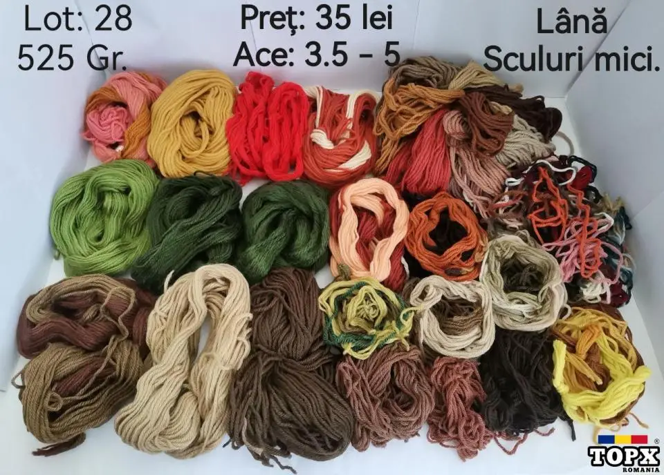 Fire pentru crosetat si tricotat in culori vibrante